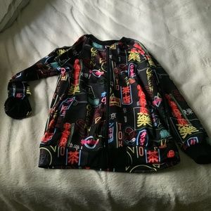 Graphic Bomber Jacket